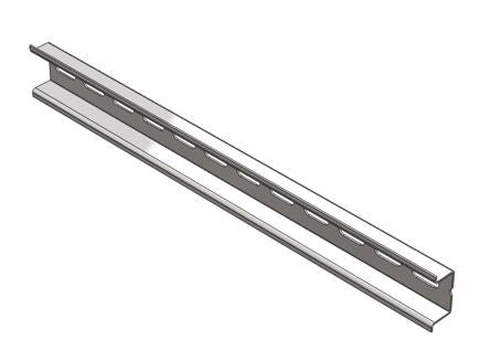 Swan Electric DIN Rail Steel 35x15mm L=2m Galvanised Silver TS35D