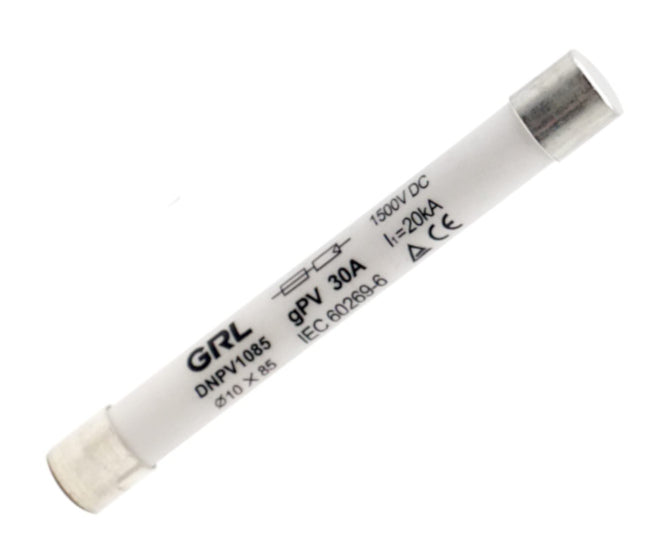 GRL DC Solar PV Fuse 10x85mm 1.5kVDC