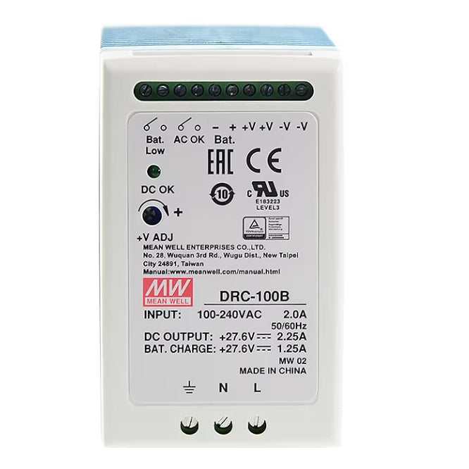 Mean Well DIN Rail Power Supply 27.6V