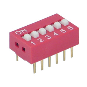 MEC Dip Switch 9 Pole 100mA PCB