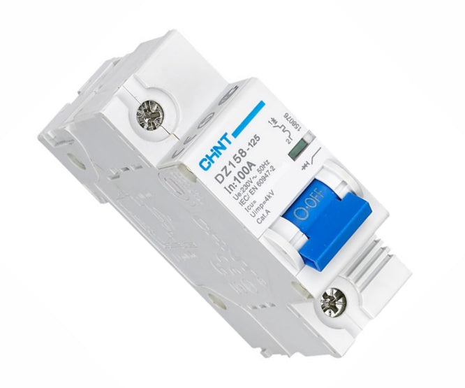 Mini DIN Rail Circuit Breaker C-Curve 80A, 100A & 125A, 1P–4P | Chint DZ158