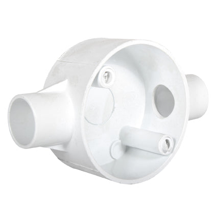 Eurolux PVC Junction Box 20mm – 2 Way Through