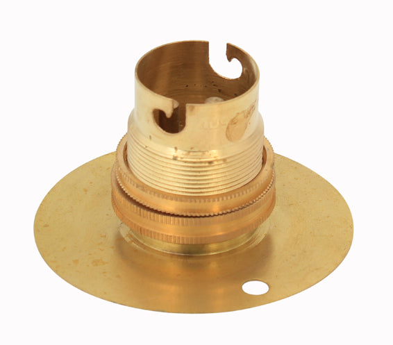 Eurolux B22 Brass Lampholder 50mm Batten – Loose