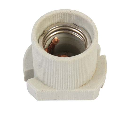 Eurolux E27 Porcelain Skirted Lampholder – Loose