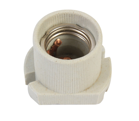 Eurolux E27 Porcelain Skirted Lampholder – Loose