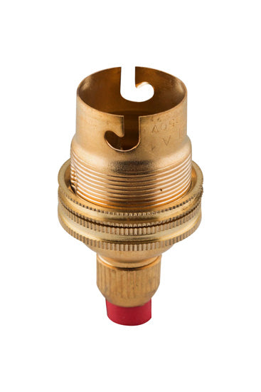 Eurolux B22 Brass Lampholder 10mm Cord Grip – Loose