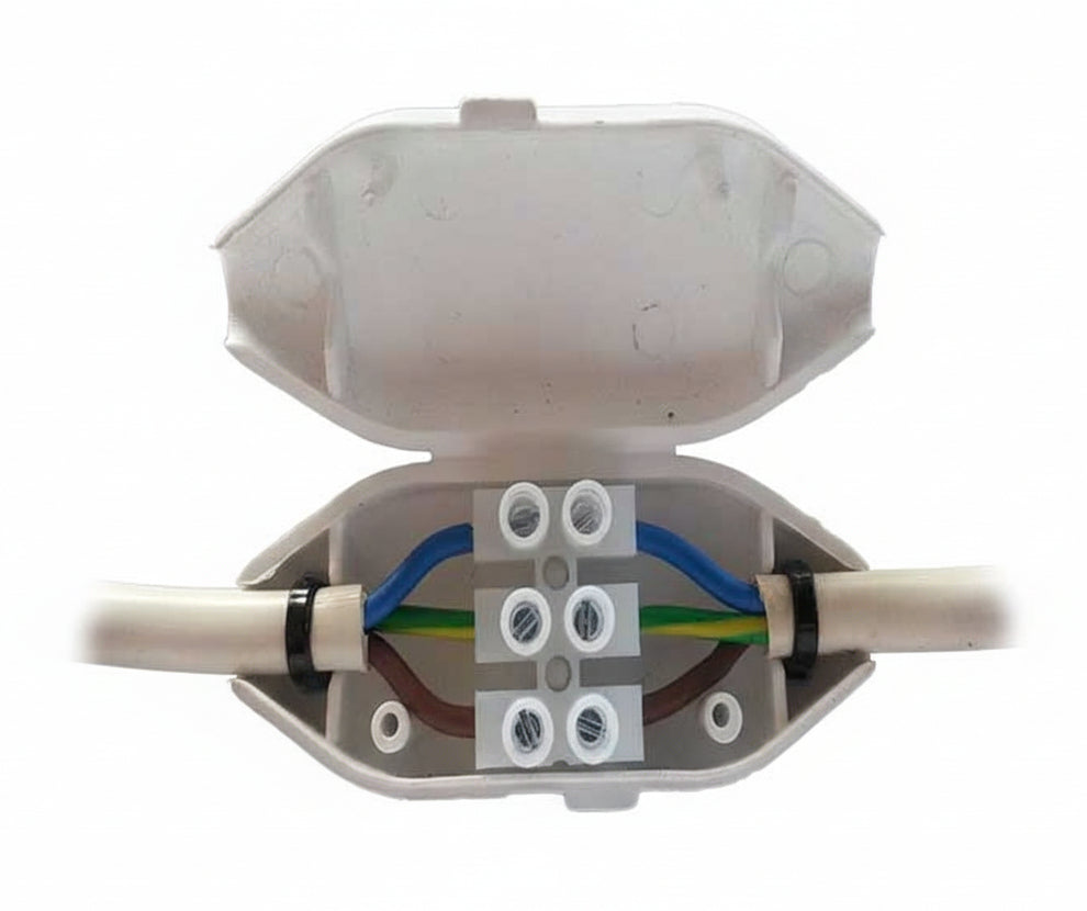 Swan Electric Easy Joint Inline Connector 15A White
