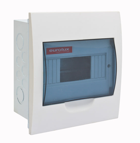 Eurolux Flush Din Rail Distribution Board – 8 Way