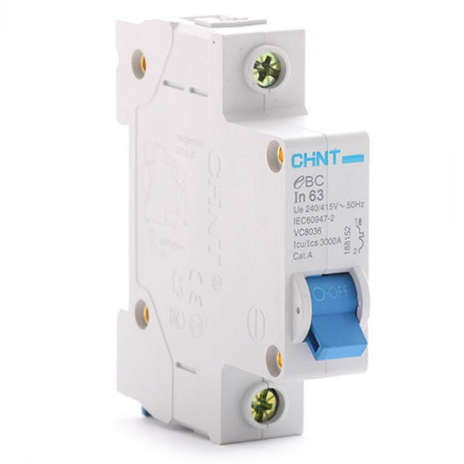 Chint MCB / Mini DIN Rail Circuit Breaker 1P 3kA C-Curve