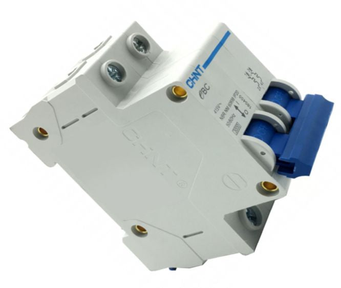 Chint Mini DIN Rail Circuit Breaker 2P 10A 3kA C-Curve