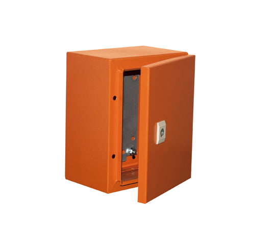 Eurolux Steel Enclosure IP65 Orange – 250 x 200 x 150mm