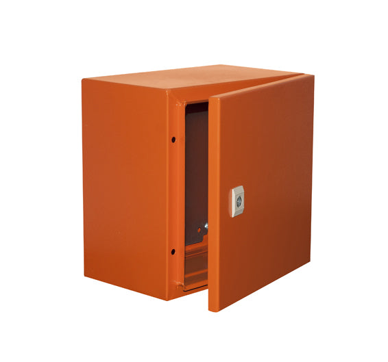 Eurolux Steel Enclosure IP65 Orange – 300 x 300 x 200mm