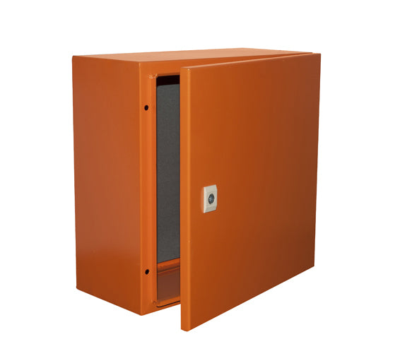 Eurolux Steel Enclosure IP65 Orange – 400 x 400 x 200mm