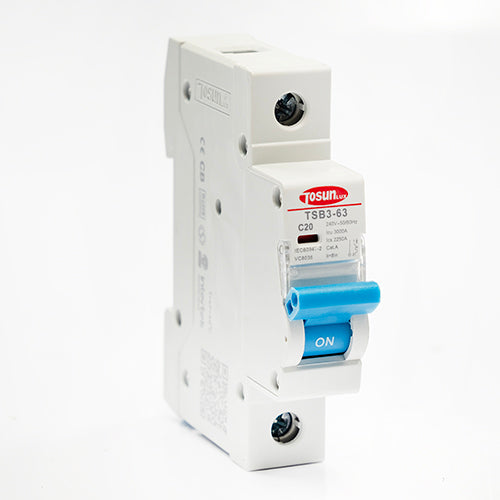 Eurolux Tosun 1 Pole Circuit Breaker 3kA – 20A