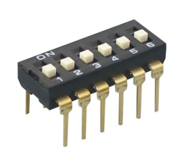 EIE Dip Switch Std 10POLE 100mA 7.62mm
