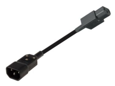 EIE Iec Power Lead Plug to Socket 300mm Bk