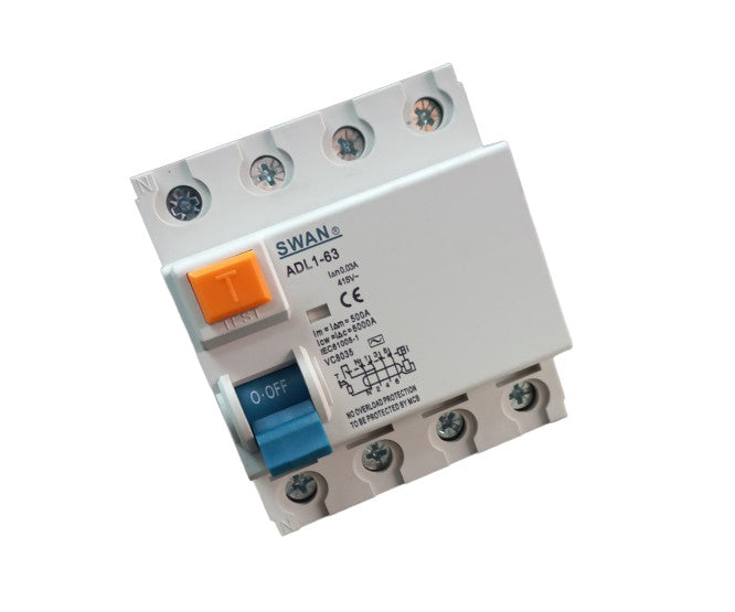 Swan Electric 4P earth leakage isolator RCD 30mA