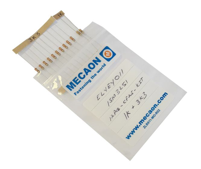 EIE Resistor Pack 1/4W 5% 1K0 & 3K3 - 12P/BAG