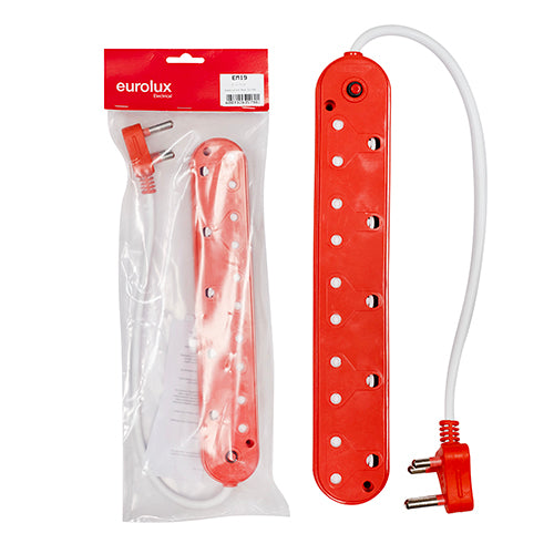 Eurolux SGA Multi Plug – 5 Way 5x16A Dedicated Red
