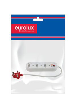 Eurolux SGA Multi Plug with Surge and Overload Protection – 6 Way 3x16A 3x5A