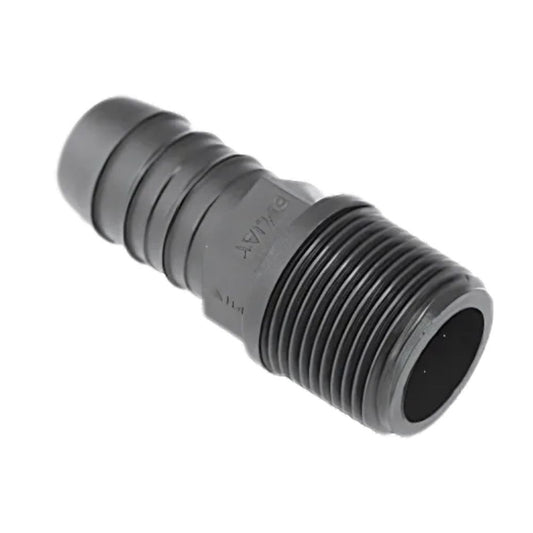 Emjay Nylon Male Adaptor – Barbed Poly Pipe x BSP Male Thread, 13mm to 80mm
