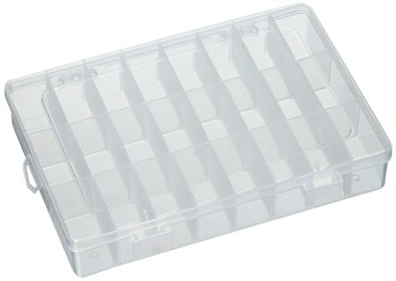 EIE ABS Enclosure Clear 24-COMPARTMENT 190x130x36mm