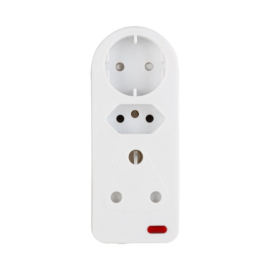 Eurolux 3 Way Adaptor High Surge Protection