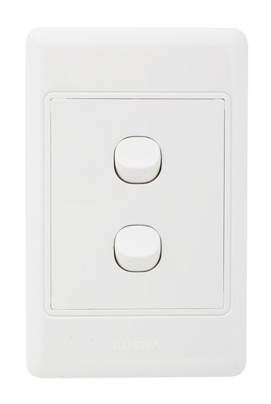 Eurolux 1 Way Switch Complete – 2 Lever