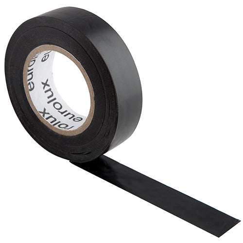 Eurolux PVC Insulation Tape 20m x 18mm Bagged – Black