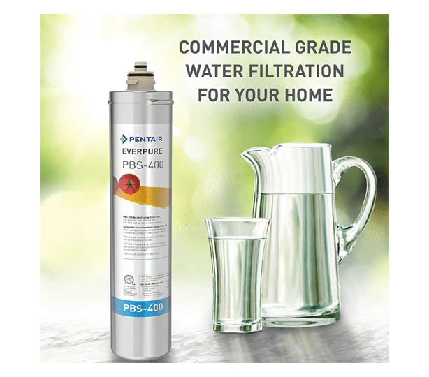 PBS-400 high flow under-counter water filter, 11,356 litre capacity