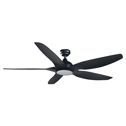 Eurolux Eon Ceiling Fan – 5 Blades, DC Motor, Matt Black
