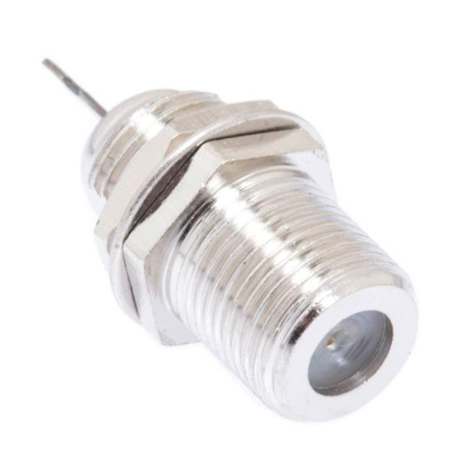 EIE F Type Coaxial Socket Connector Bulkhead