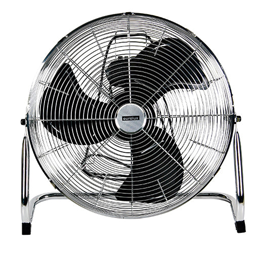 Eurolux Industrial Floor Fan – 3 Blades, 120W, Chrome