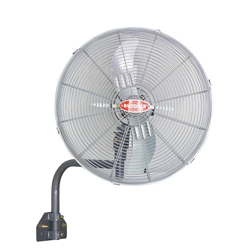 Eurolux Hurricane Wall Fan – 2 Blades, 130W, Silver