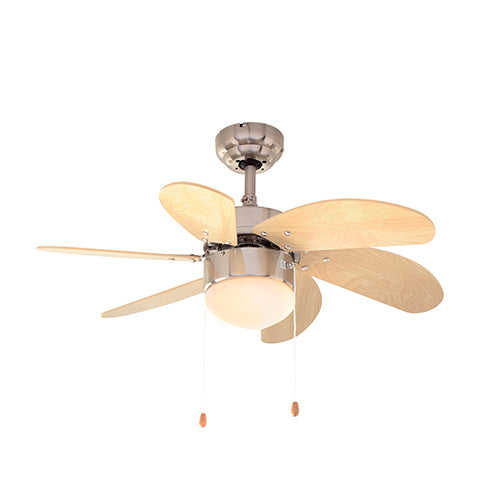 Eurolux Turbo Swirl Ceiling Fan – 6 Blades, 50W, With Light