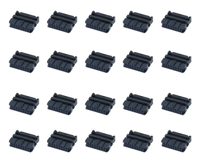 EIE Socket Idc 16W with Strain-Relief - 132/TRAY
