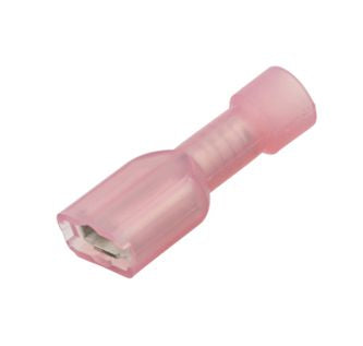 Guosai Full Insu. Nylon Terminal 6.35mm Red - Single Piece