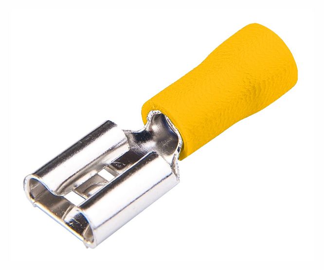EIE Terminal Pre-Insulated Yellow 9.4mm Fem