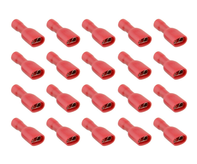Guosai Full Insu. Terminal 6.35mm Red