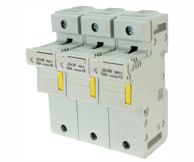 Swan Electric Holder 3 Pole for 22x58 Fuses