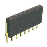 EIE Housed Socket 6W 2.54mm 180-DEG PCB TH=8.6