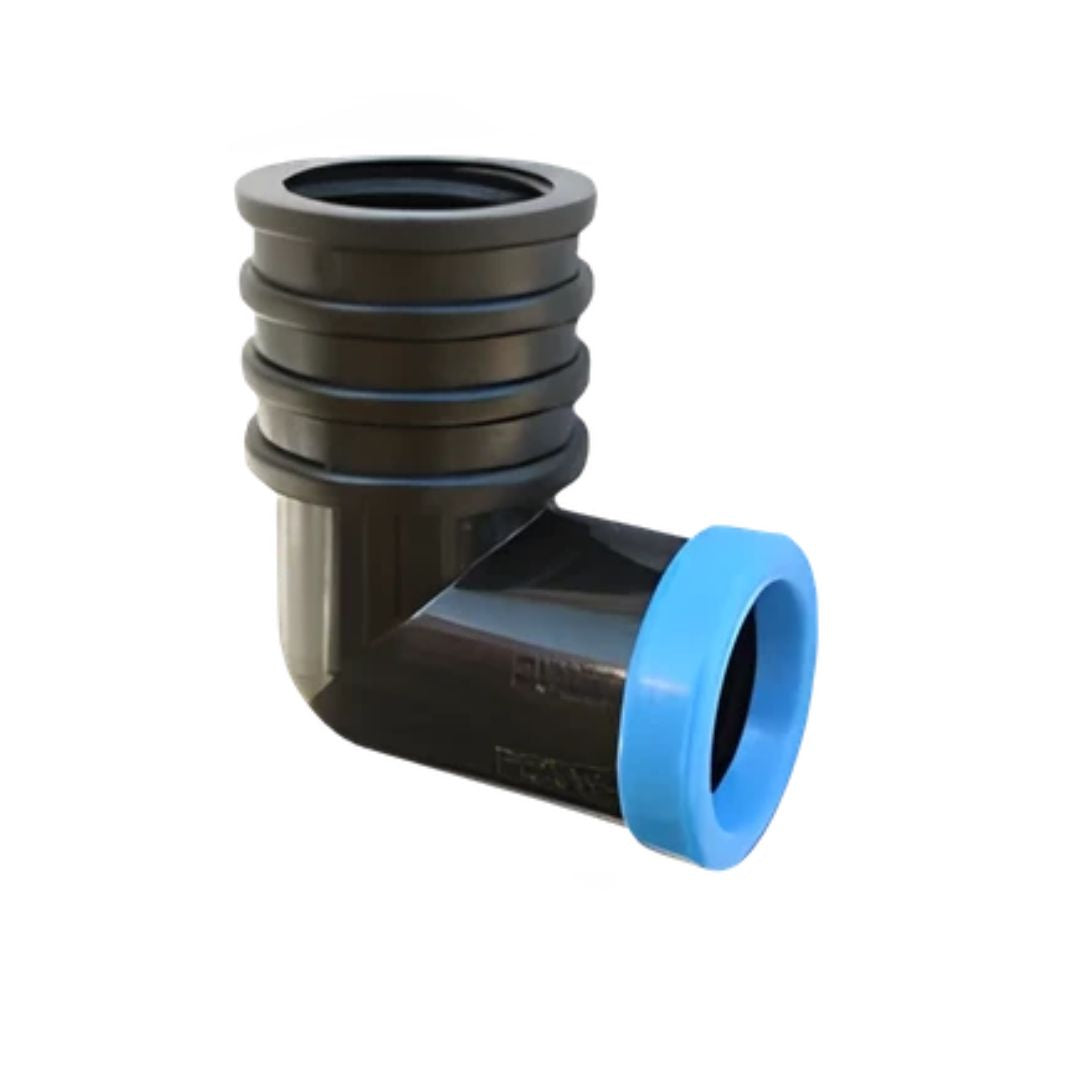 Full Flow Female Elbow – Compression Poly Pipe to BSP Female Thread 90° Elbow