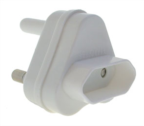 EIE 2-PIN Euromate Adaptor Plug 3 Pin SA Plug to 2 Pin 5A
