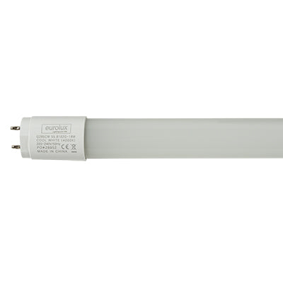 Eurolux T8 LED Tube – 4FT 18W, 4000K Cool White
