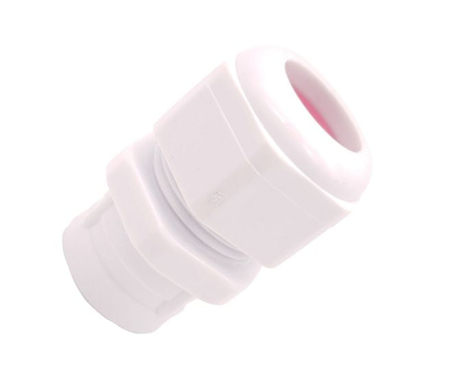 Swan Electric White Compression Gland PH=20mm CAB=6.5-12mm Push-On