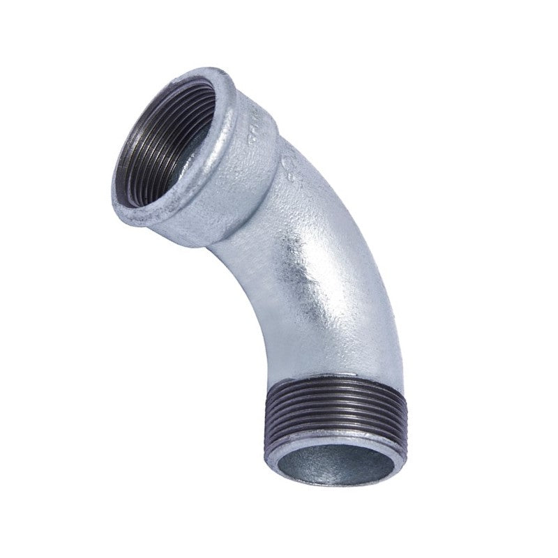 Plumbing Fittings, Galvanised Steel, Long Bend - M/F, 65mm Zisabo SA