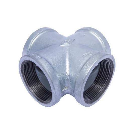 Plumbing Fittings, Galvanised Steel, Cross, 15 - 50mm Zisabo SA