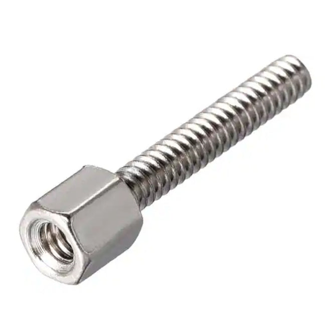 CS Hex Spacer Mal-Female Unc #4-40 Stud Screw for D-Sub, 7mm-12mm