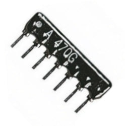 MEC Resistor Network SIL, 7-Pin, 6 Resistors, 22Ω-100kΩ