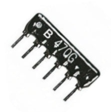 MEC Resistor Network SIL, 6-Pin, 3 Resistors, 100Ω-4.7kΩ